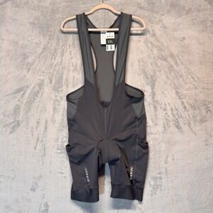 Przewalski Mens 3XL Gray Cycling Bib Shorts 4D Padded Pockets Reflective NWT